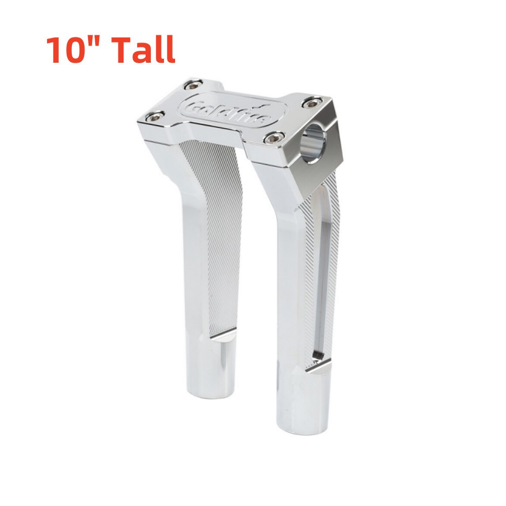 Pullback 10″ Handebar Riser Clamp for Harley 1” Handle Bar Touring Chrome
