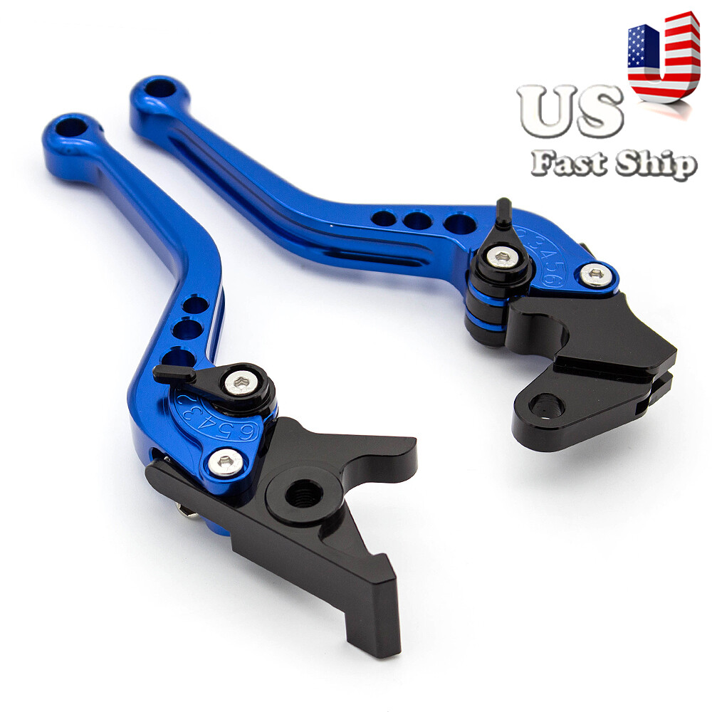 CNC Blue Brake Clutch Levers For Yamaha YFZ450 YFZ450R 2008-2015 2016 2017 2018