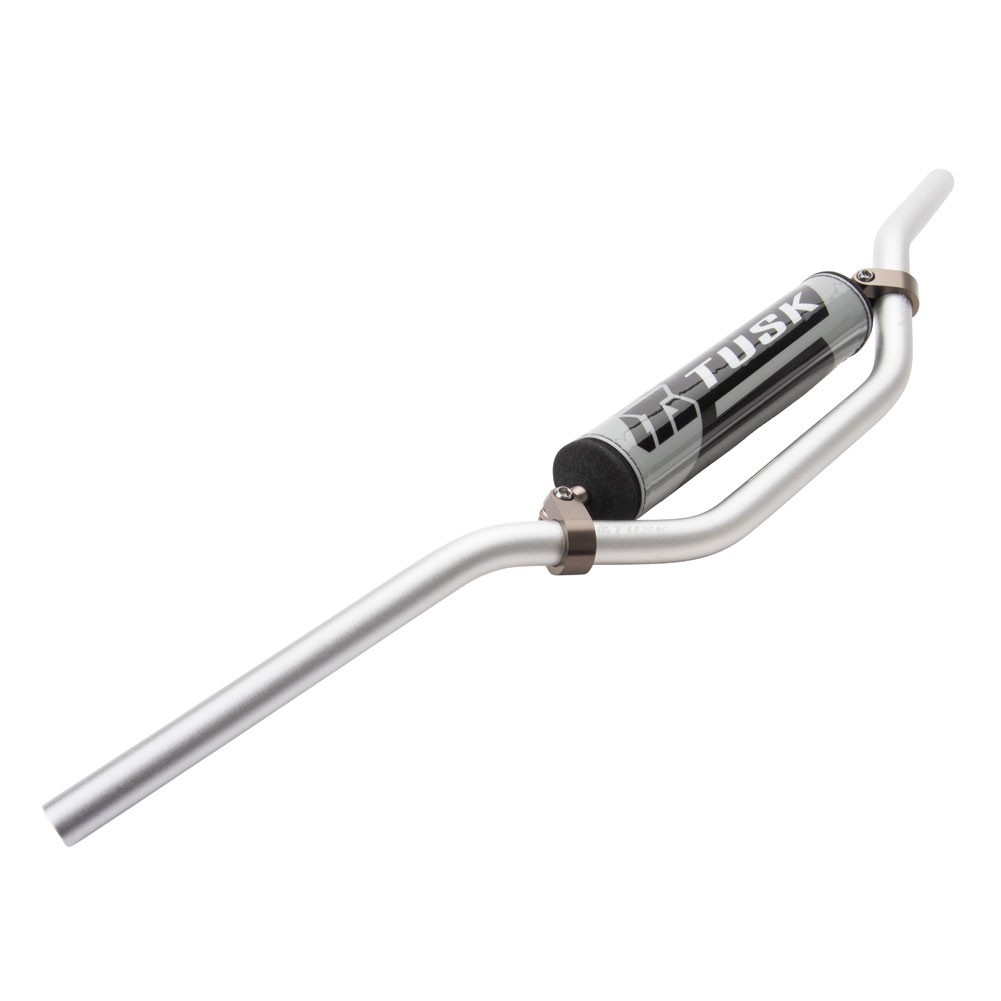 Tusk T-10 Aluminum 7/8″ Handlebar KX High Bend Silver