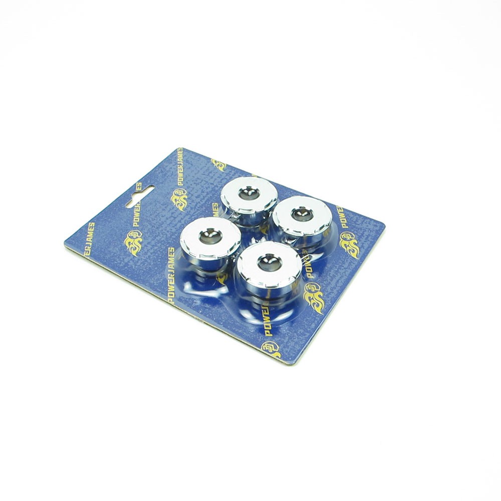 Aluminium 4PCS Chrome Handlebar Riser Bushings For Harley 97-03 XL 86-17 Softail
