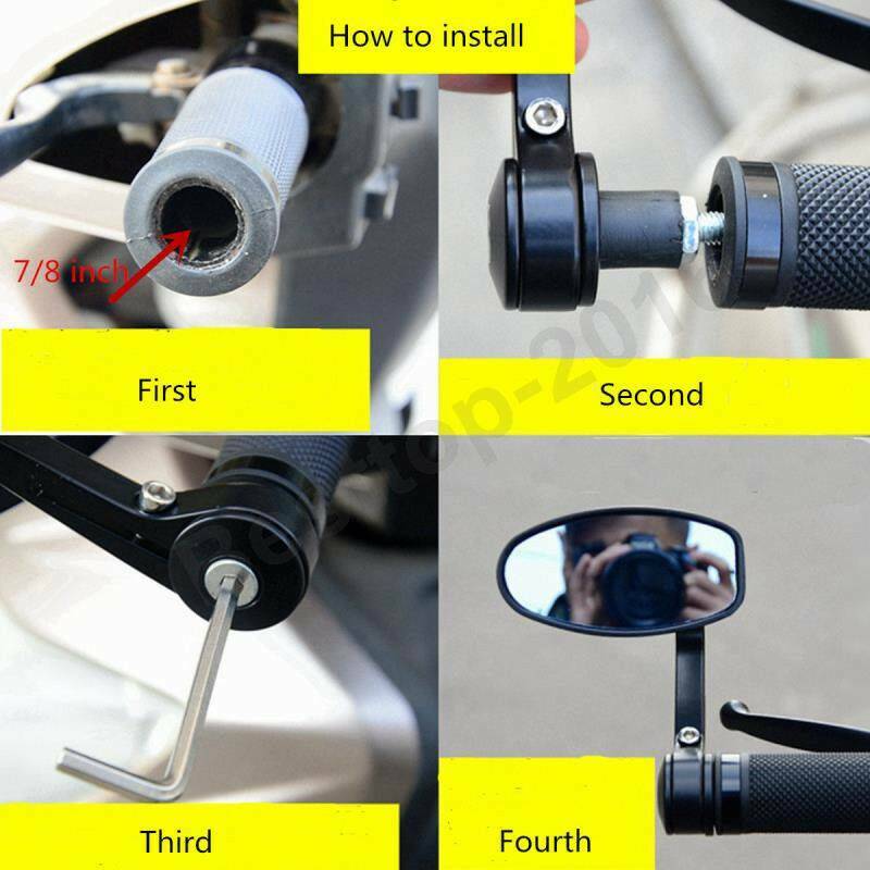 7/8″ Motorcycle Bar End Rearview Side Mirror For Indian Scout Bobber Criuser A+