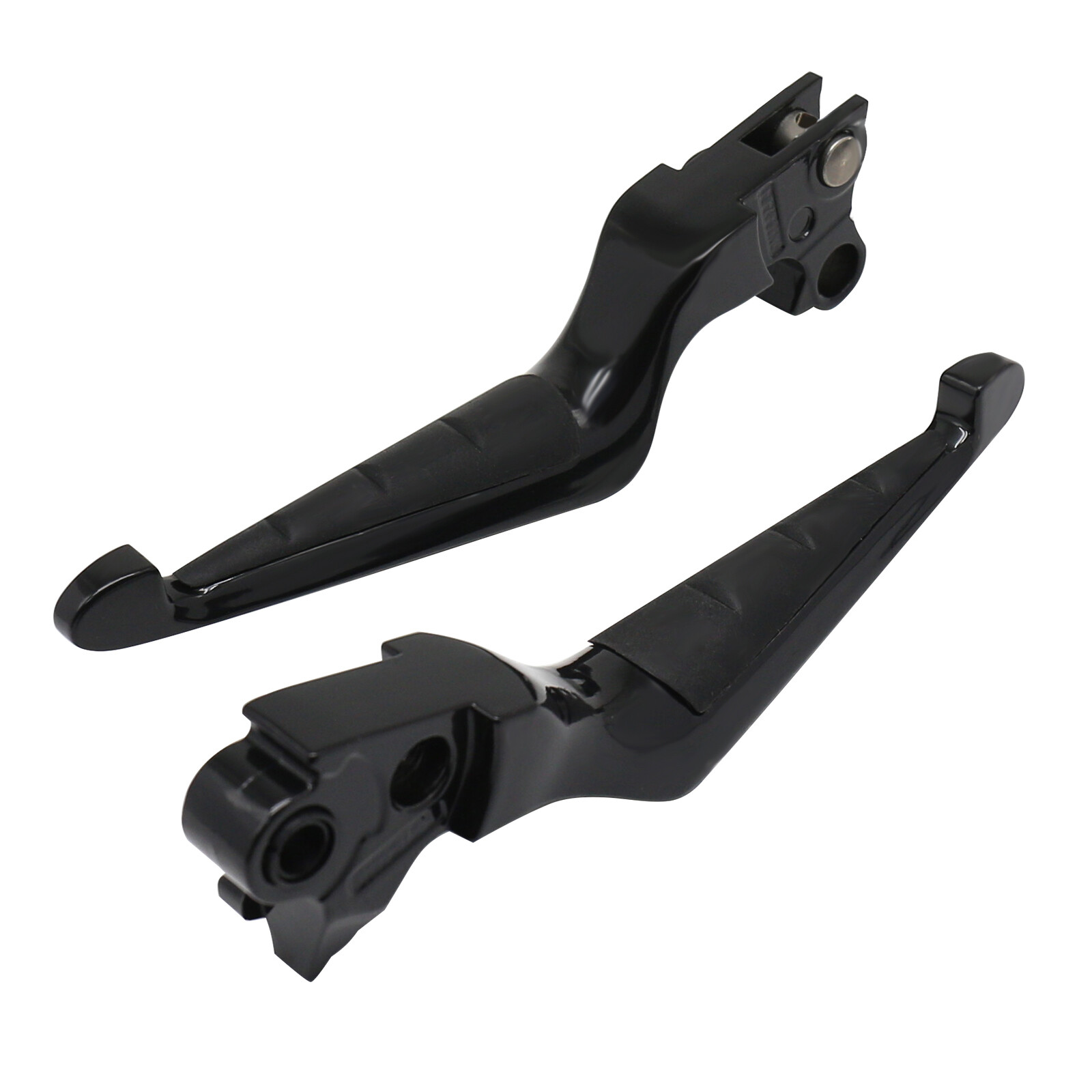 Gloss Black Brake Clutch Levers For 1996-2007 Electra Road Street Glide King