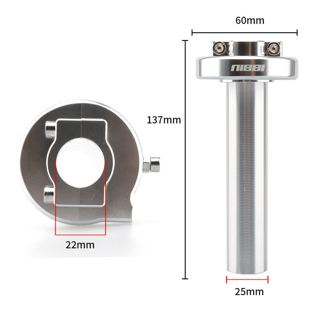 NIBBI CNC 7/8″ Throttle Twist Grip Handlebar Accelerator Pit Bike Scooter Moped