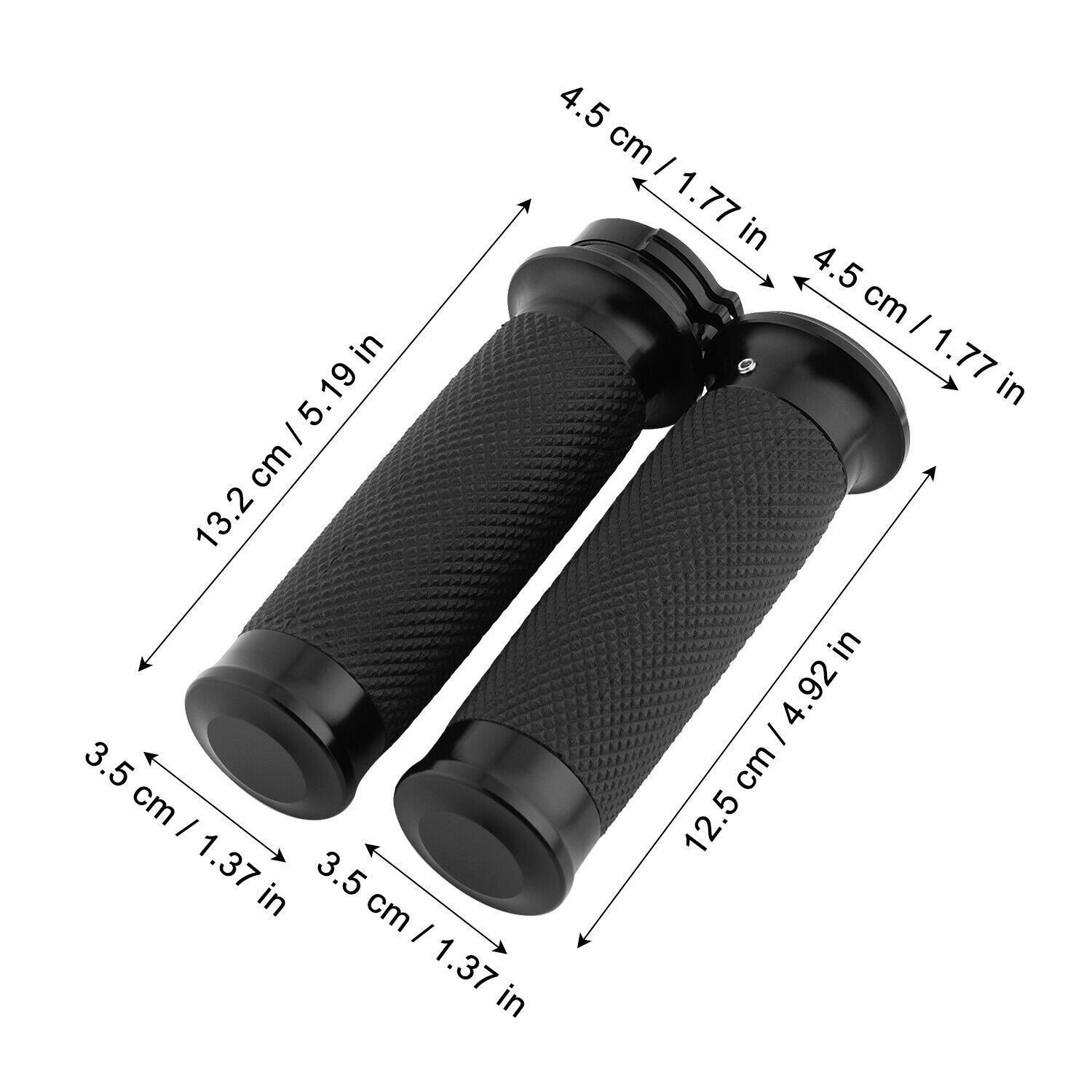 1″ Inch Motorcycle Handle Bar Hand Grips For Harley Honda Yamaha Kawasaki Jkzoab