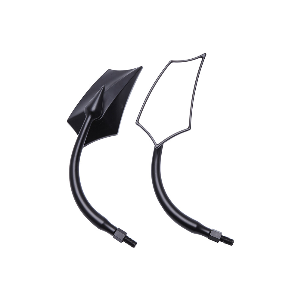 Black Motorcycle Mirrors For Harley Touring Street Glide Road King Softail XL883