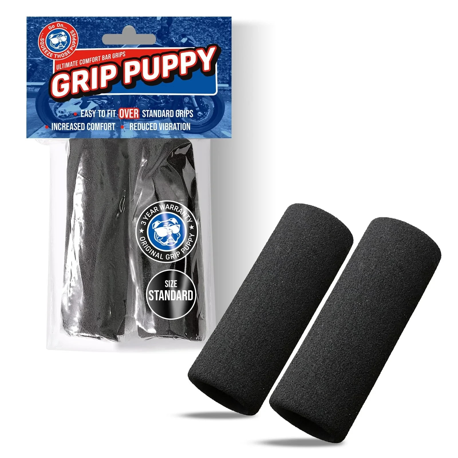 Grip Puppy Comfort Grips for Royal Enfield Motorcycles | 5 Year Warranty