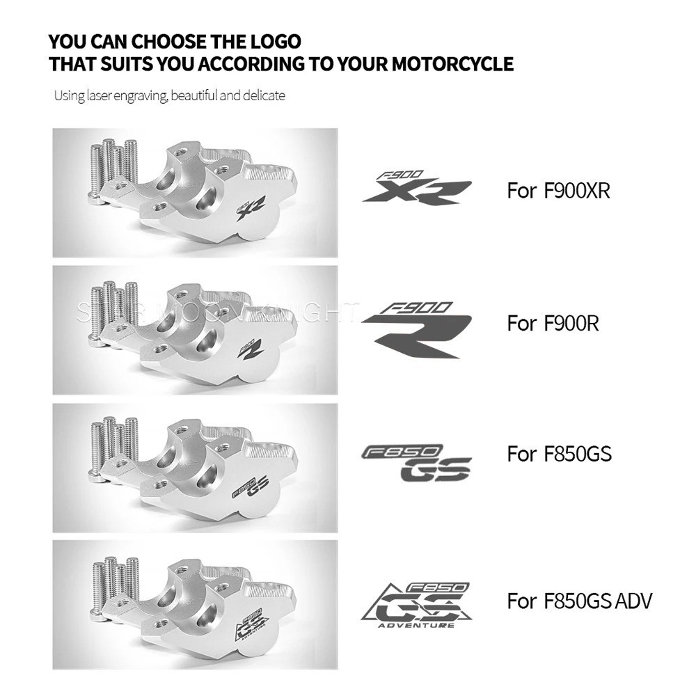 For BMW F900R F900XR F850GS / F850GS ADV Adventure Handlebar Riser Motorcycle