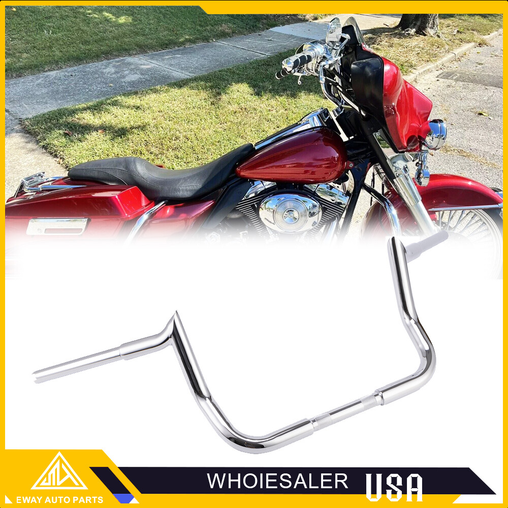 10″ Rise Meathook Bagger Ape Handlebar for 86-23 Harley Touring FLH FLHX FLHTC