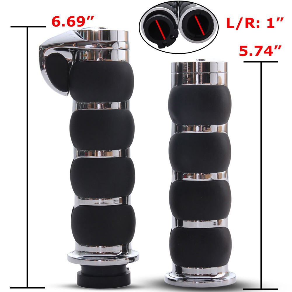 For Harley Road King Softail Electra Glide 1″ Motorcycle Handle Bar Hand Grips