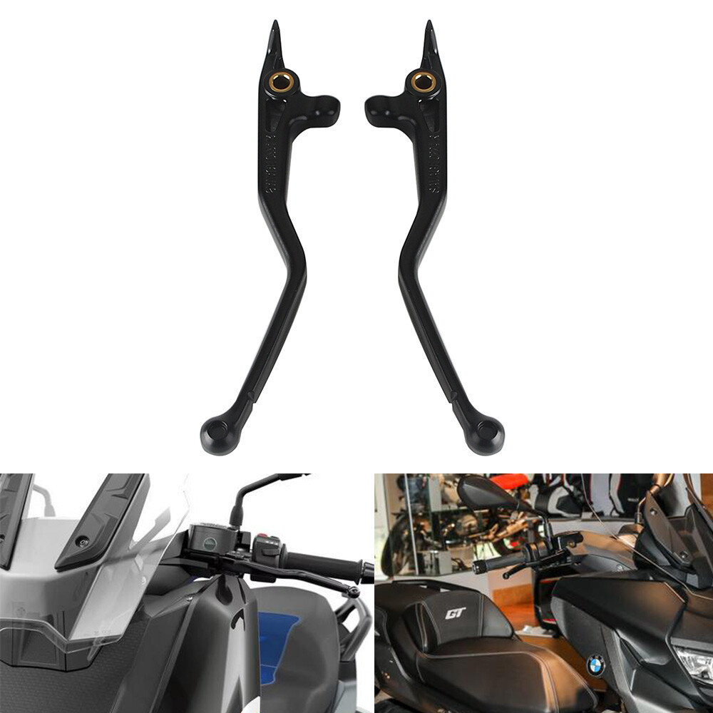 Pair Aluminum Black Hand Brake Lever Clutch Lever For BMW C400X C400GT 2018-2023