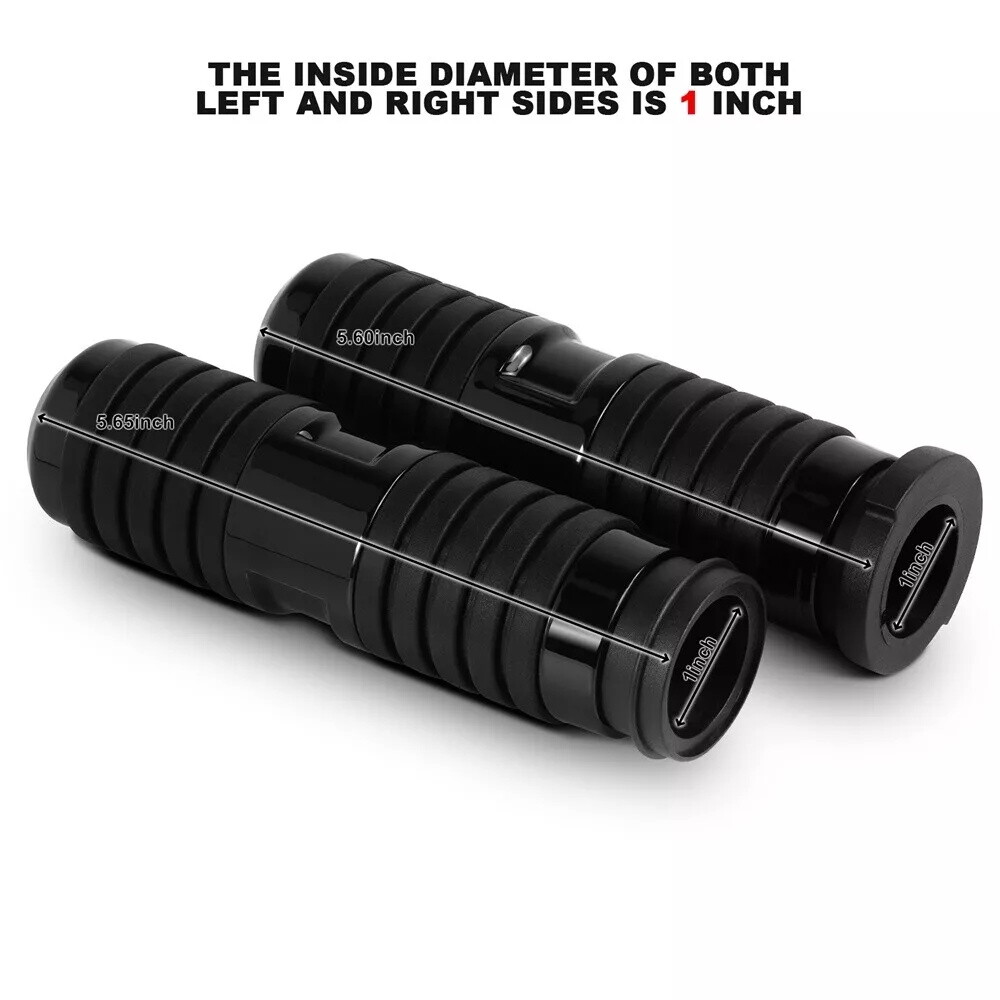 1″ Grips Black Set Electronic Throttle For Harley Road / Street / Electra Glide