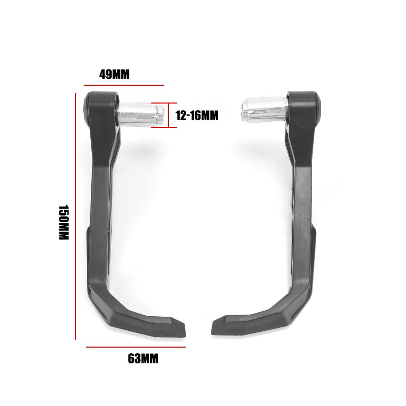 2X Universal 7/8″ 22mm Brake Clutch Lever Protector Hand Guard for Motorcycle