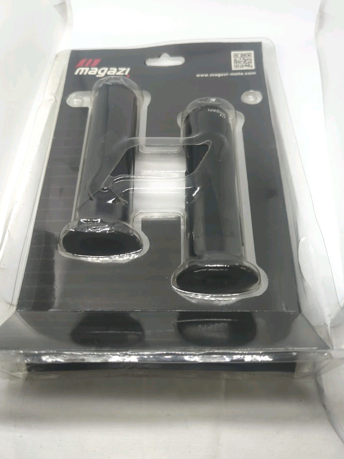 2x Lava Black Handlebar Grip (22mm+25mm) Rubber