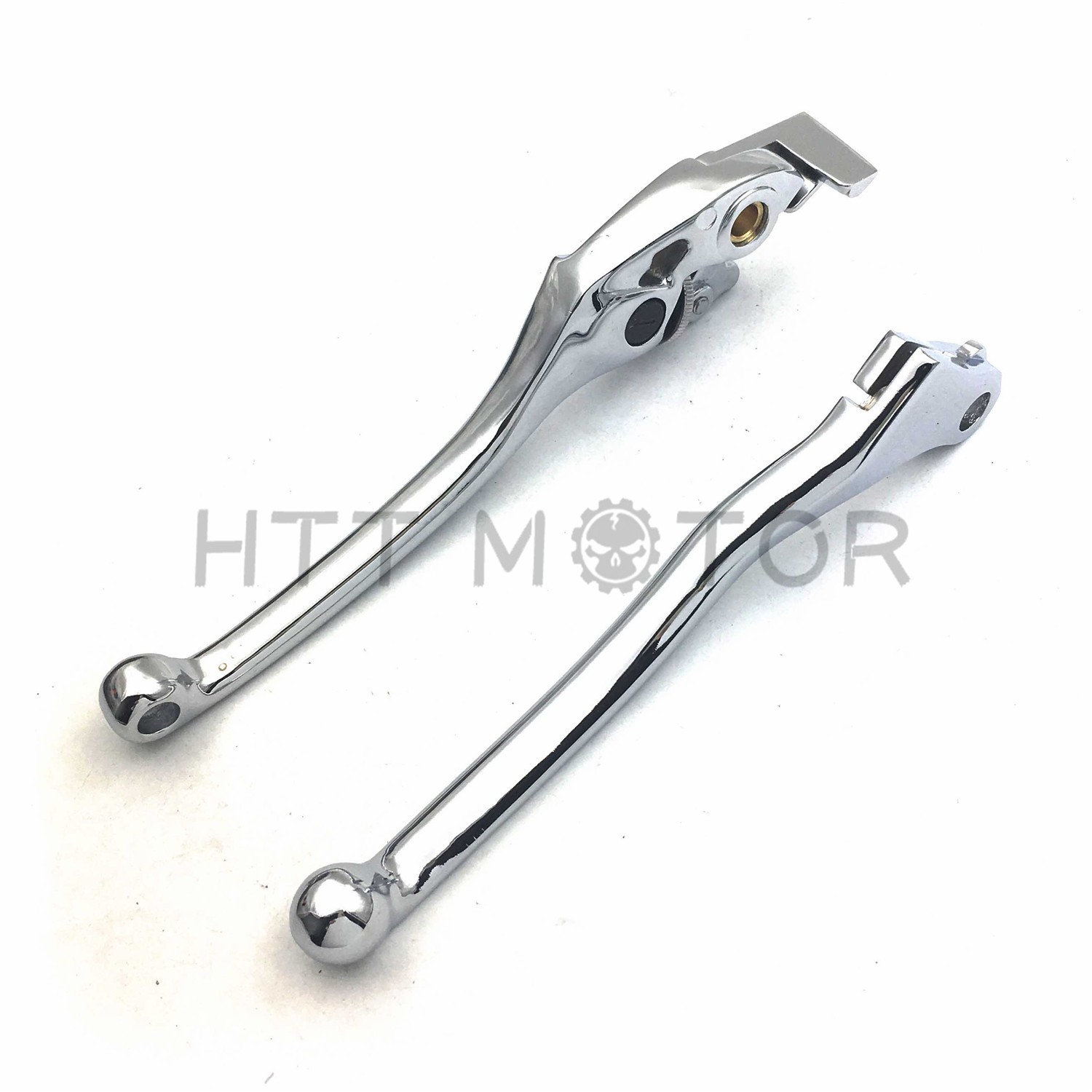 Chrome Brake + Clutch Hand Lever Controls Set L&R For 2003-2008 Honda VTX1300