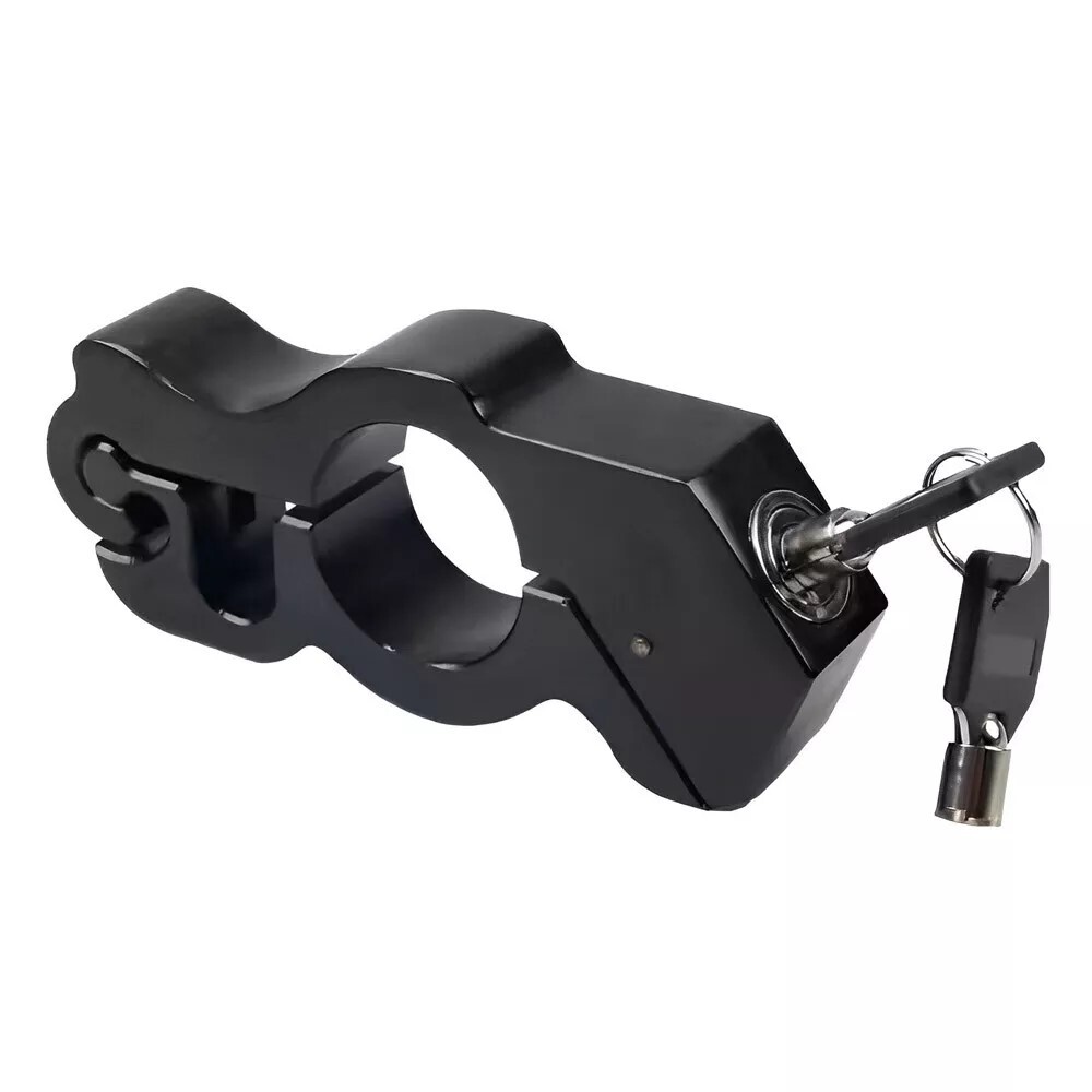 Motorcycle Handlebar Grip Lock Anti Theft Throttle Clutch Brake Lock with 2 Keys