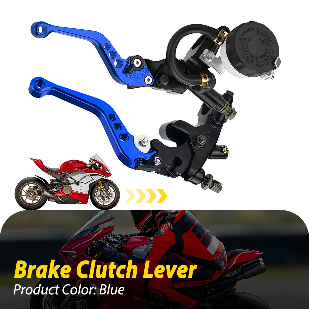 Pair 7/8″ 22mm Left Right Handle Bar Brake Clutch Lever Perch CNC for Honda BMW