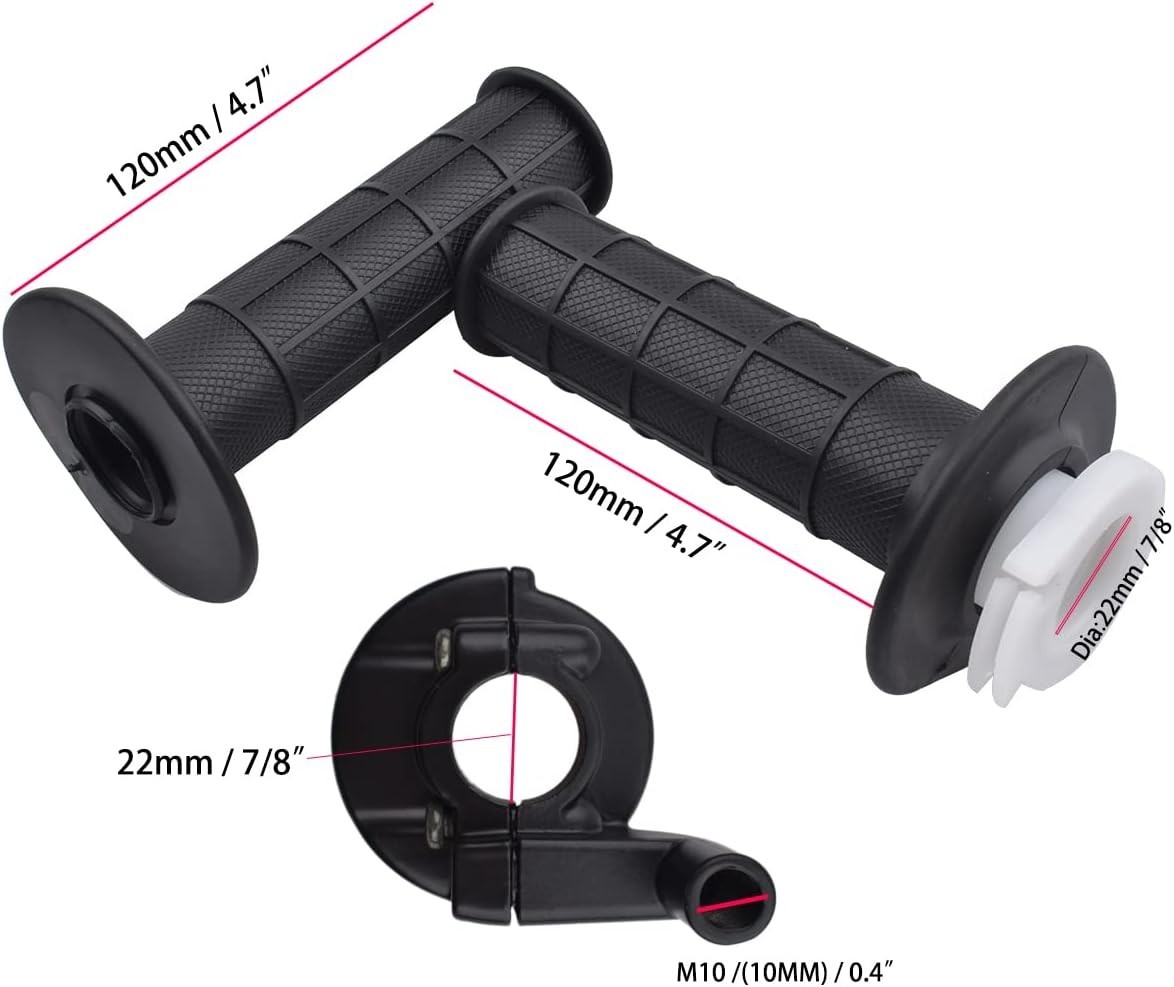 Durable Throttle Handle Grips & Cable for 50cc-250cc Bikes – Easy Installation