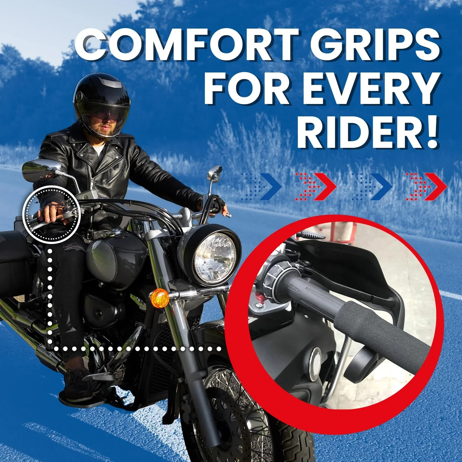 Grip Puppy Big PAW! – Comfort Grips for Harley-Davidson Heavyweight Motorcycles