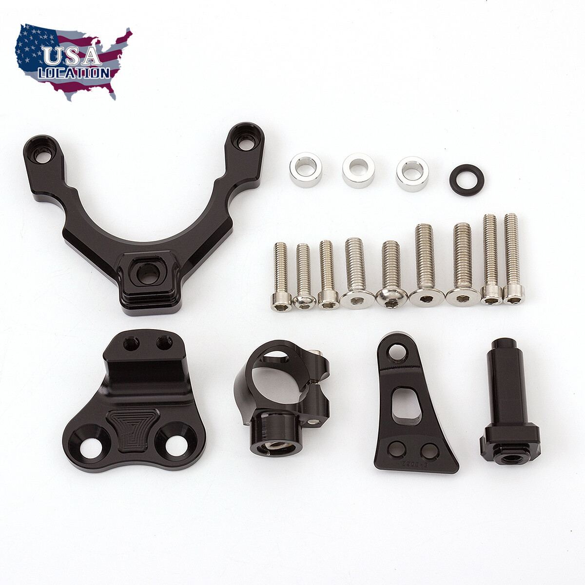 Motorcycle Fit Kawasaki Z900 2017-2018 Steering Damper Bracket Kit Holder US