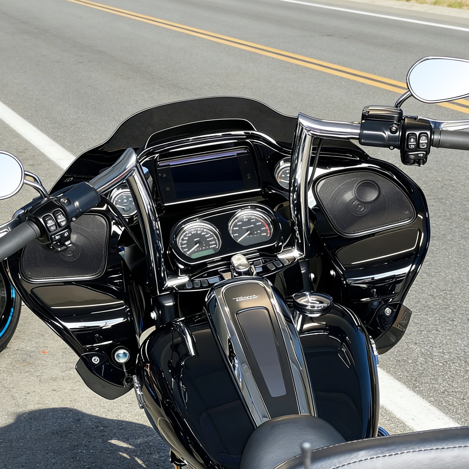 Handlebar for Harley Davids CVO Road Glide Ultra ST，Road Glide 06-23 chrome