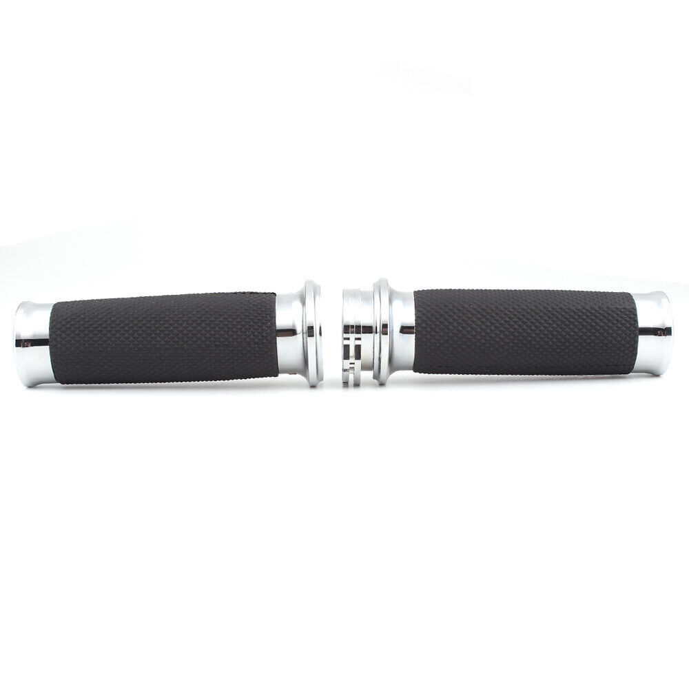 1″ Motorbike Black Handlebar Hand Grips For Harley Road King Softail Touring