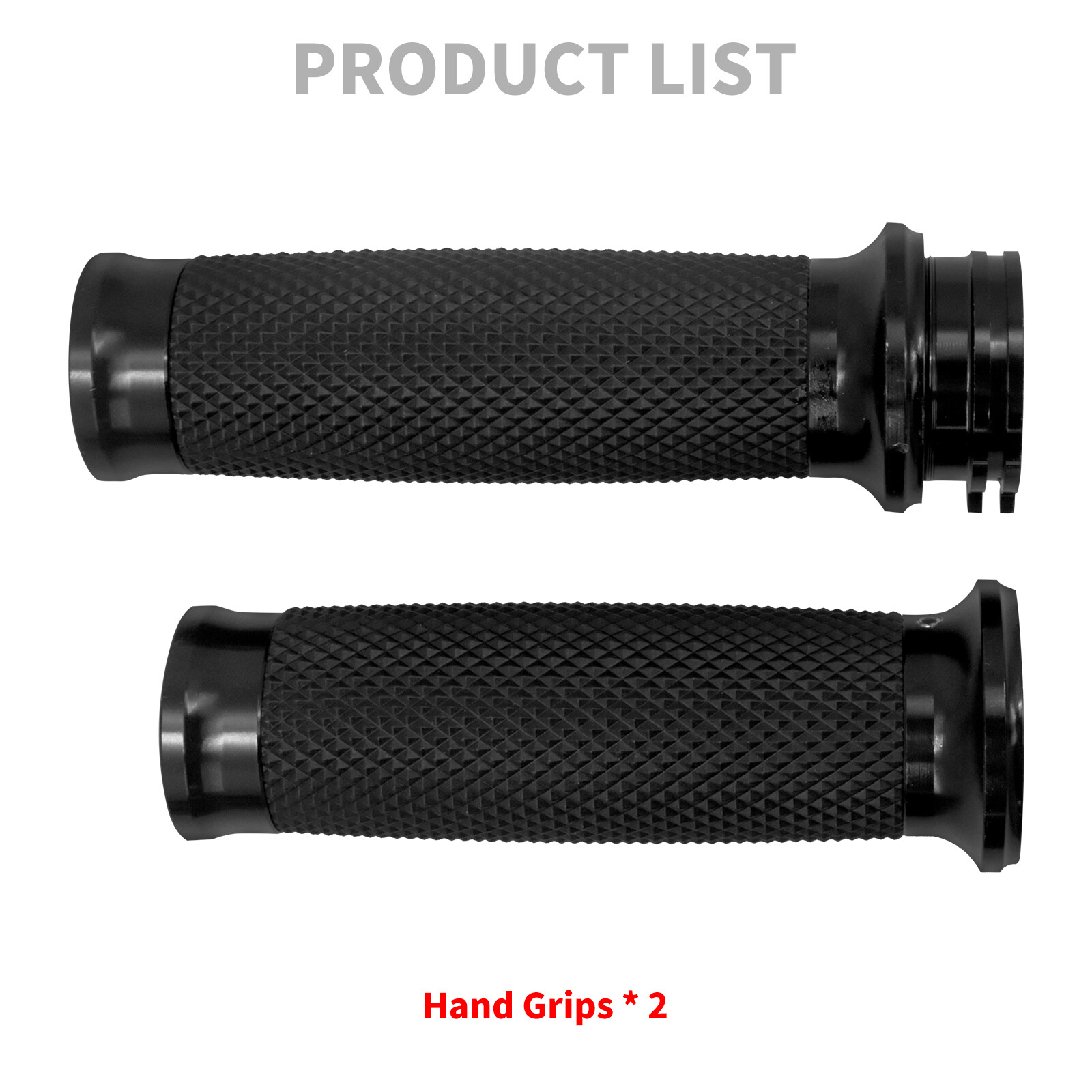 1″ Motorcycle Black Handlebar Hand Grips Fit For Harley Touring Softail Dyna