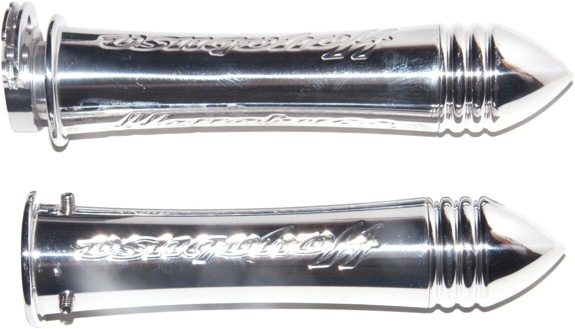 1999 – 2025 Suzuki HAYABUSA Chrome HANDLE BAR GRIPS CNC Billet Aluminum NEW USA