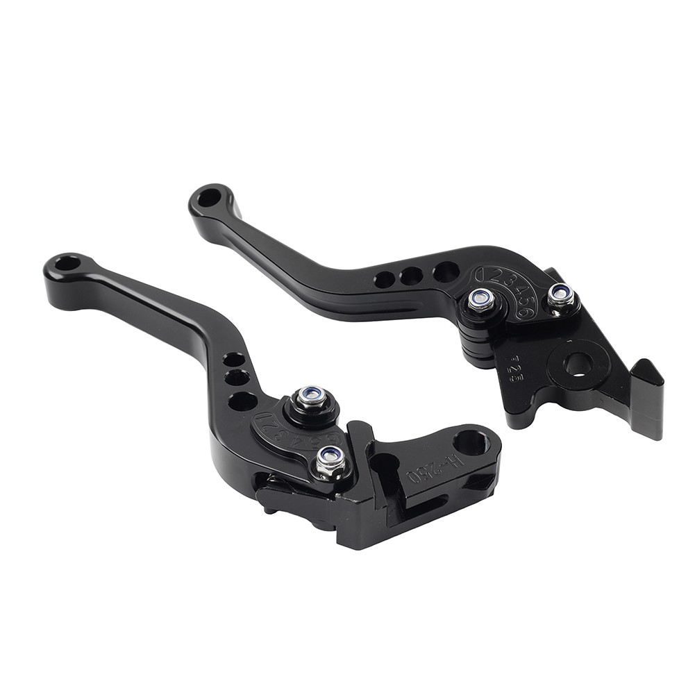 CNC Adjust Short Brake Clutch Levers For BMW R1200GS/R1250GS 2013-2020 Black