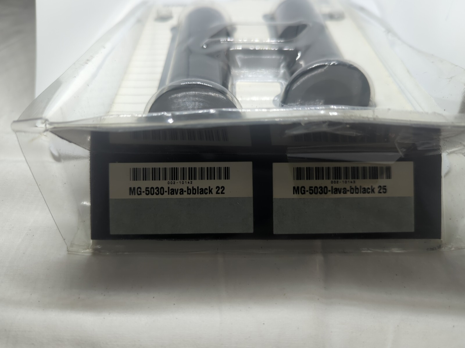 2x Lava Black Handlebar Grip (22mm+25mm) Rubber