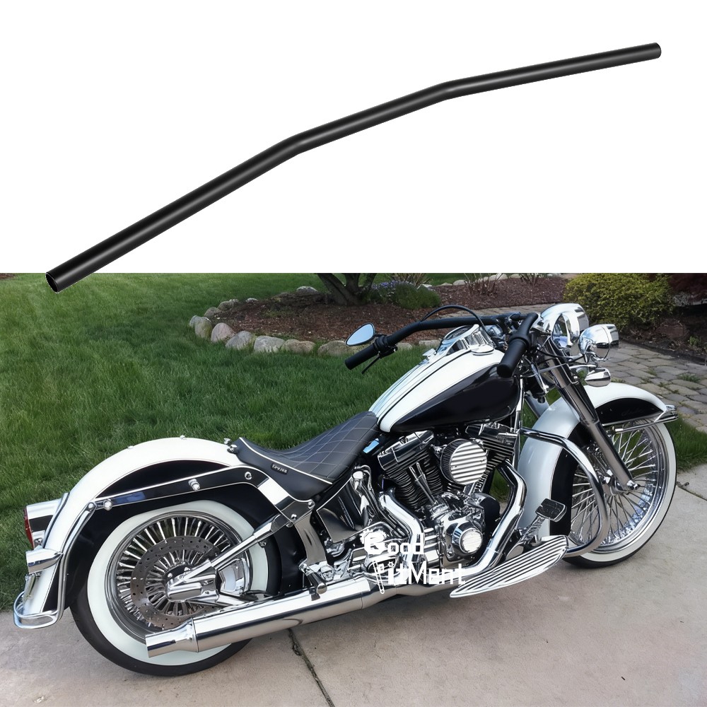 For Harley Softail 1 inch 25mm Motorcycle Handle Drag Bar Handlebars Matte Black