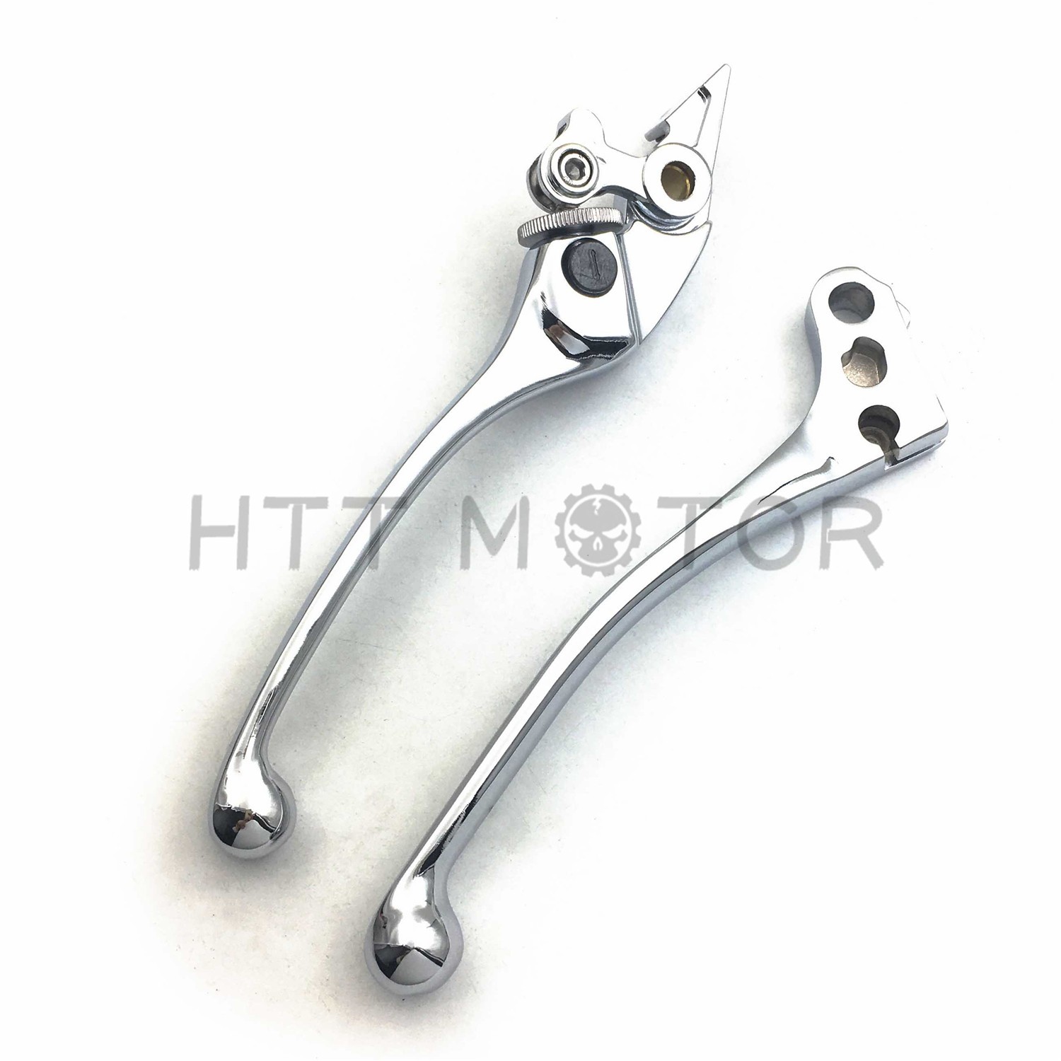 Chrome Brake + Clutch Hand Lever Controls Set L&R For 2003-2008 Honda VTX1300