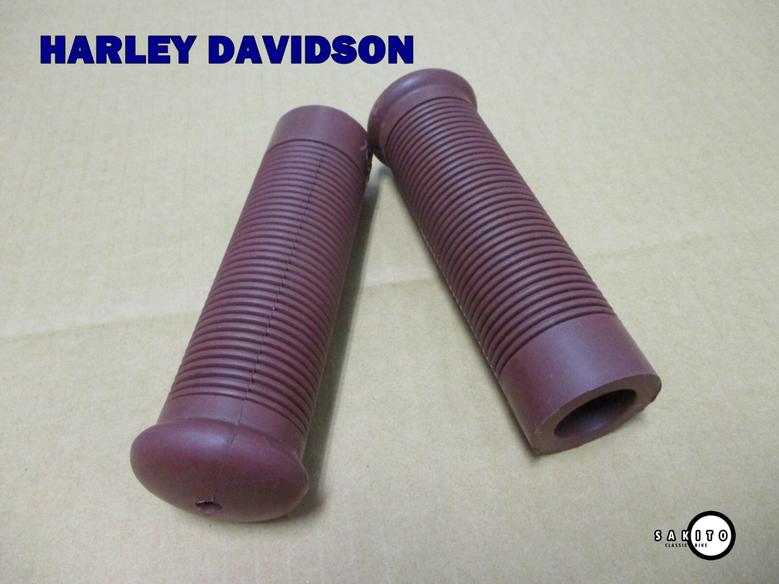 Fit HARLEY DAVIDSON 22MM. “KIJIMA” BROWN HAND GRIP SET (sa3222)