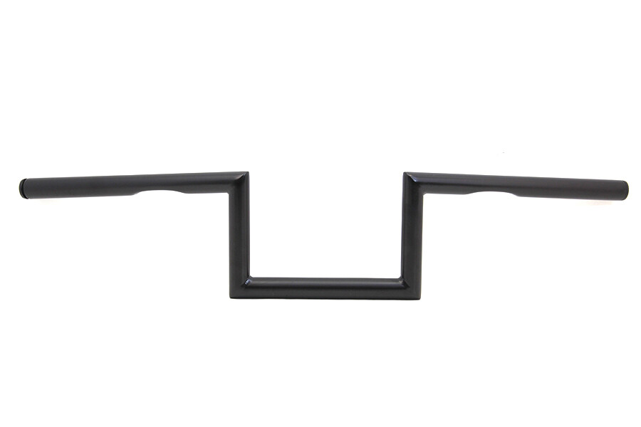 5-1/2 inch Z Handlebar with Indents Black fits Harley Davidson