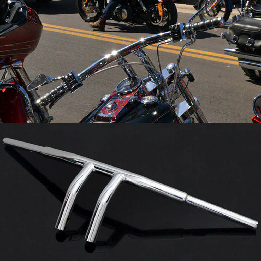 1-1/4″ 8″ RISE T-BARS HANDLEBAR DRAG BAR RETRO MOTORCYCLE CUSTOM UNIVERSAL