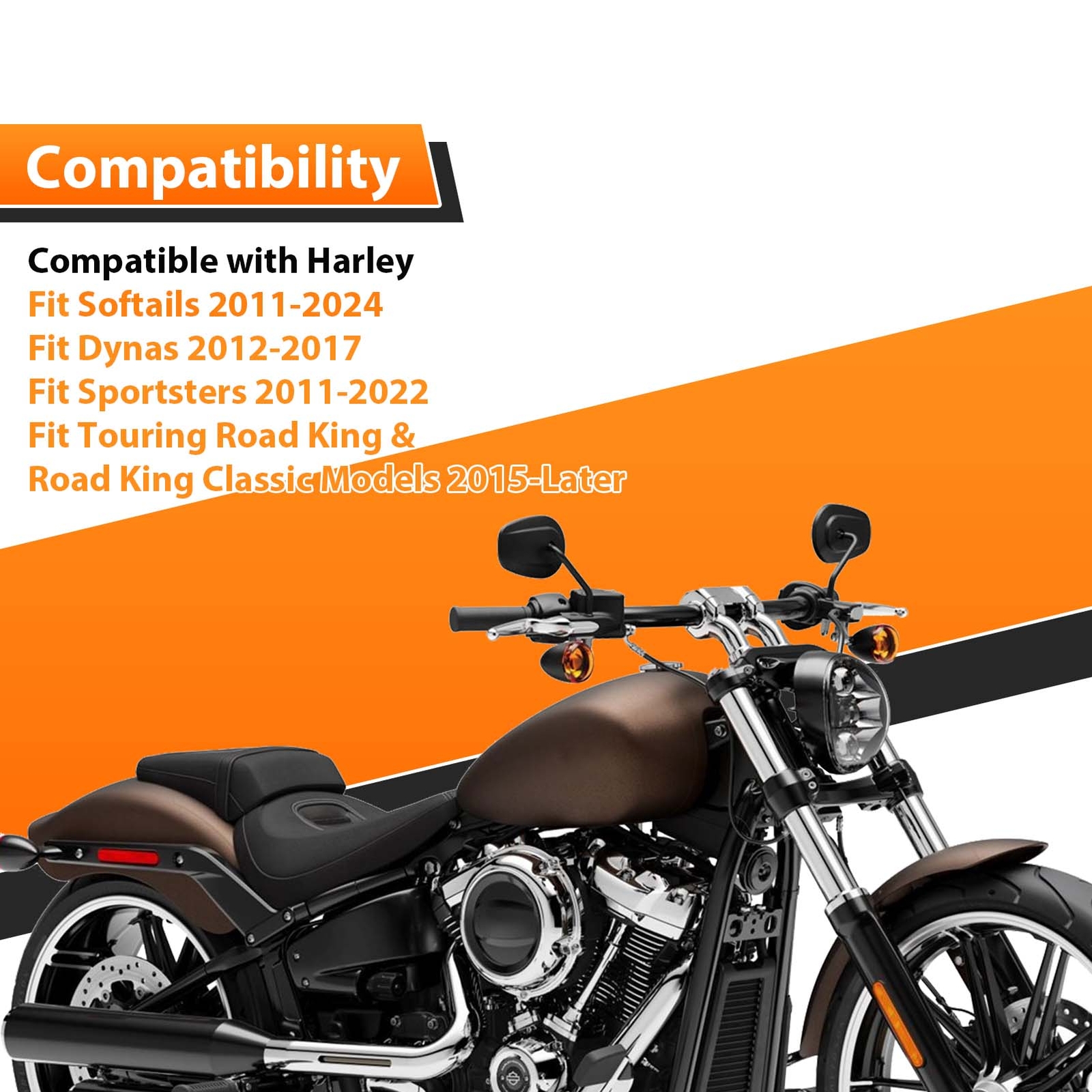12″ 14″ Rise Pre-Wired Meathook Ape Hanger Bar Handlebar For Harley Dyna Softail