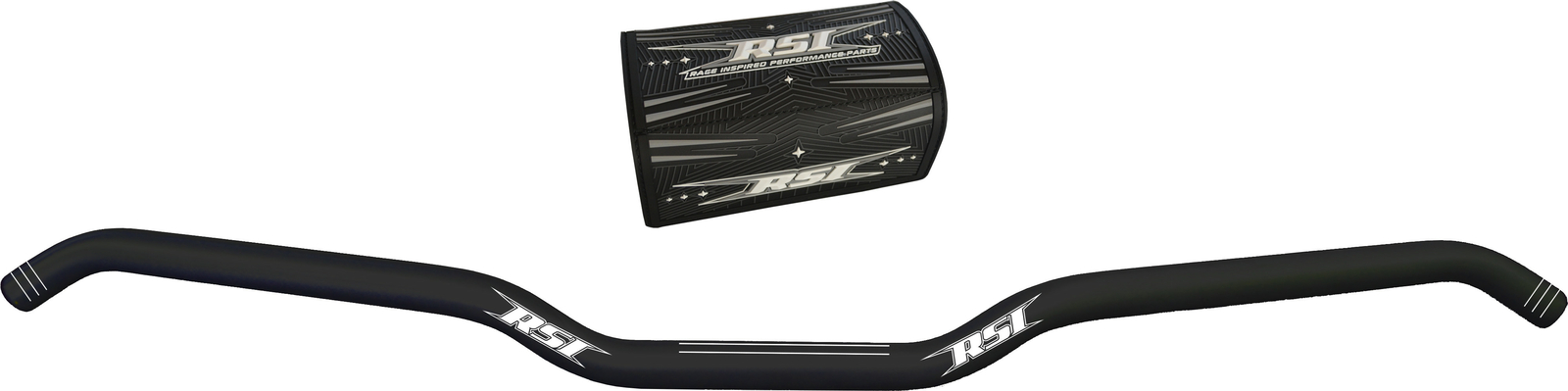 Race Shop Snowmobile Hustler 7/8​” Aluminum Handlebars Anodized Black T6-10R-1