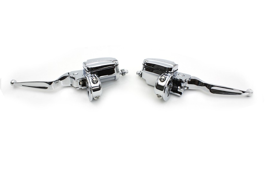 Handlebar Control Kit Chrome with Hydraulic Clutch fits Harley Davidson