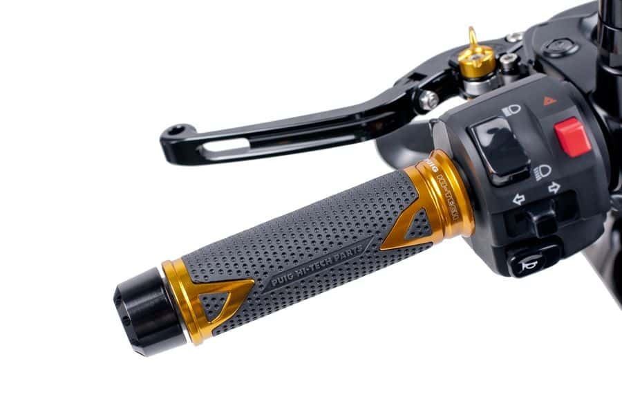 Puig Gold Radikal Grips 123mm Length for 22mm Handlebars Universal