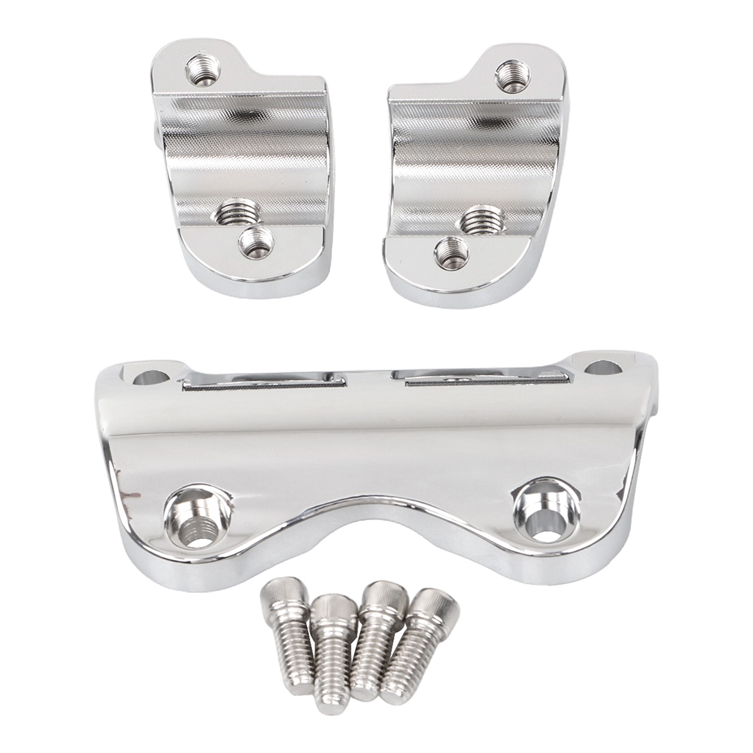 Aluminum Chrome 1.25″ Handlebar Riser Top Clamp For Harley CVO Road Glide FLTRX
