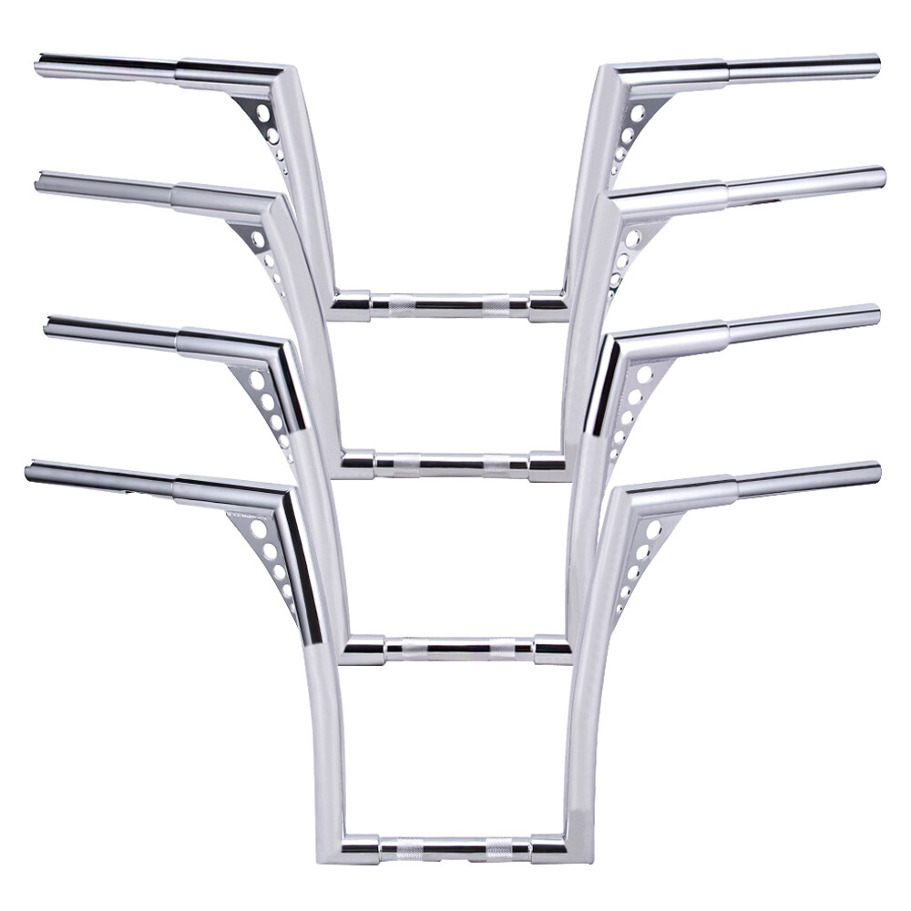 For Harley Softail Dyna Sportster XL 10″ 12″ 14″ 16″ Rise Ape Hanger Handlebar
