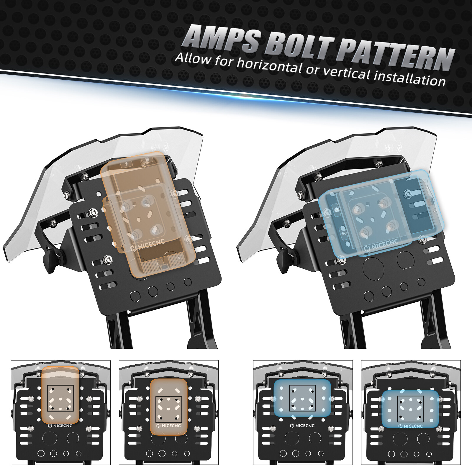 GPS Mount Bracket Kit For KTM 125-530 EXC EXC-F SX SX-F XC XC-F XC-W XCF-W 04-24