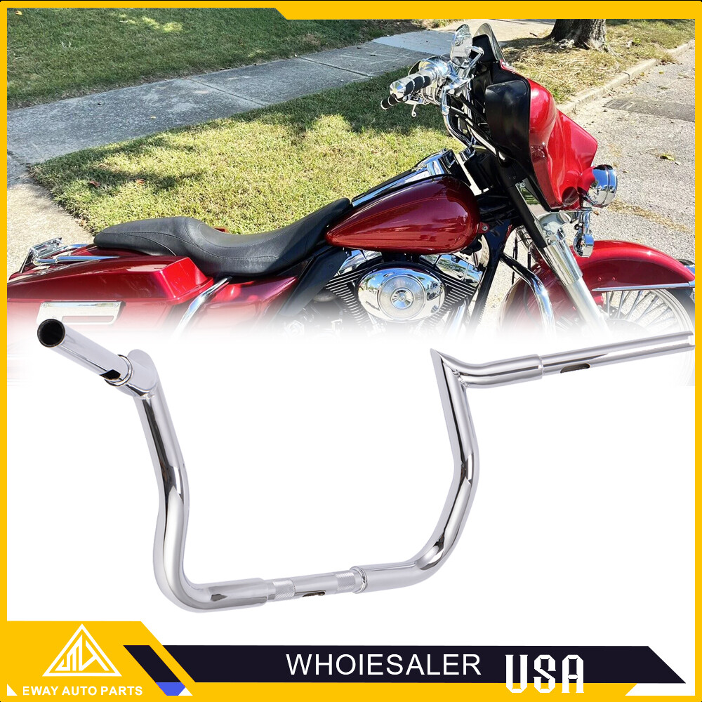 10″ Rise Meathook Bagger Ape Handlebar for 86-23 Harley Touring FLH FLHX FLHTC