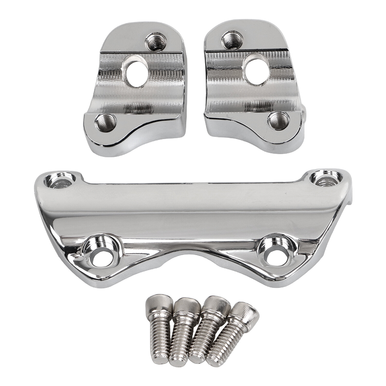 Chrome 1” Handlebar Riser Top Clamp For Harley Electra Road Glide Ultra Limited