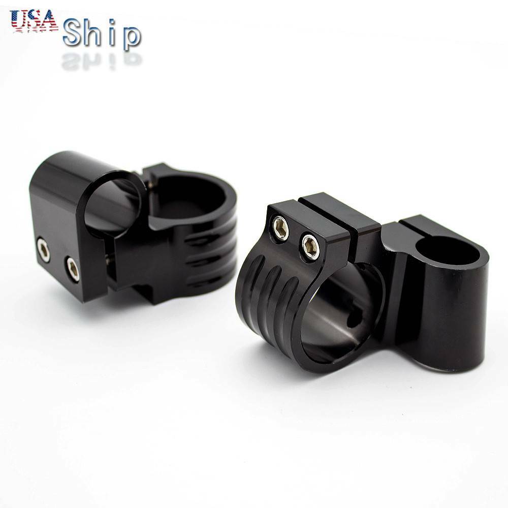 For 31-54mm Fork Clip-ons Handlebars Heads Mounts Clamps Raise Regular Black CNC
