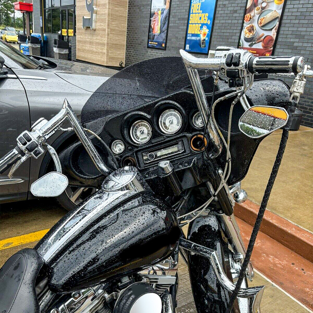 10″ 12″ 14″ Rise Meathook Ape Hanger Handlebar For Harley Electra Street Glide