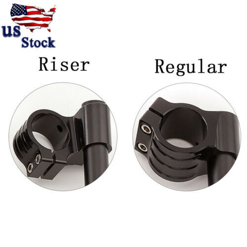 54mm Rised 1inch Fork Clip Ons Handlebars Heads Mount Clamps CNC 10 Degrees USA