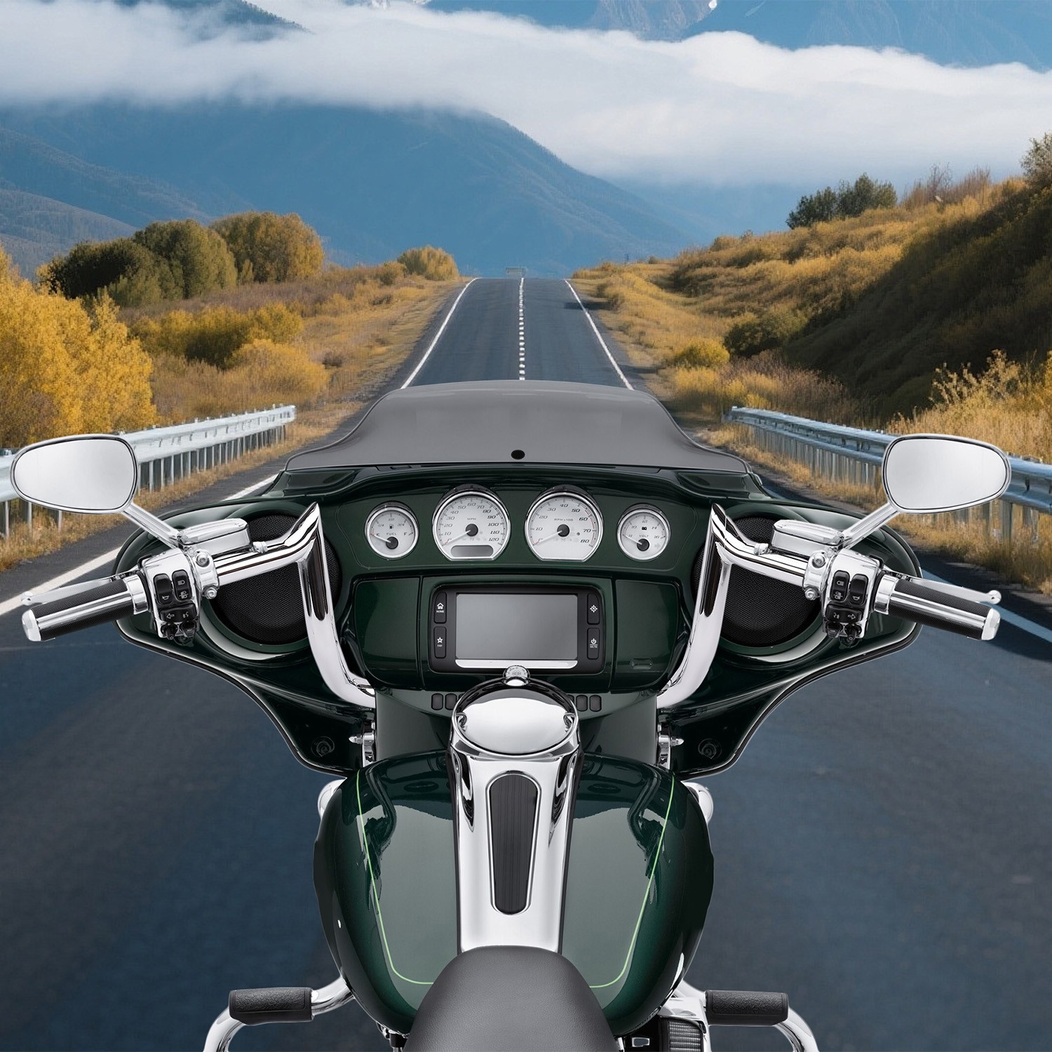 10″ Pre-wired Bagger Handlebar For 2014-19 Electra Glide Ultra Classic FLHTCU/I