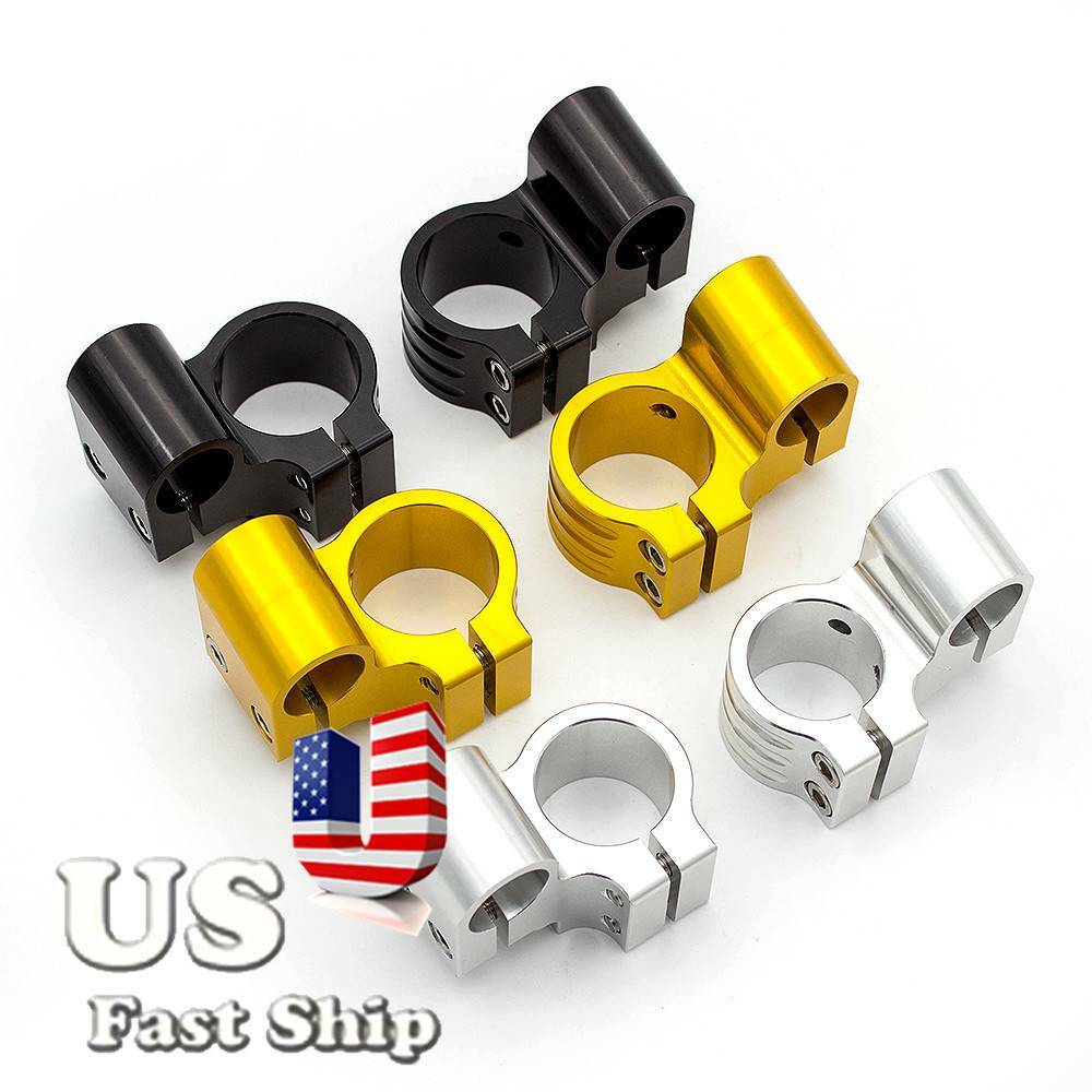 CNC Regular/Riser 31-54mm Fork Replacement Clip on Handlebar Tube Clamp Mounts