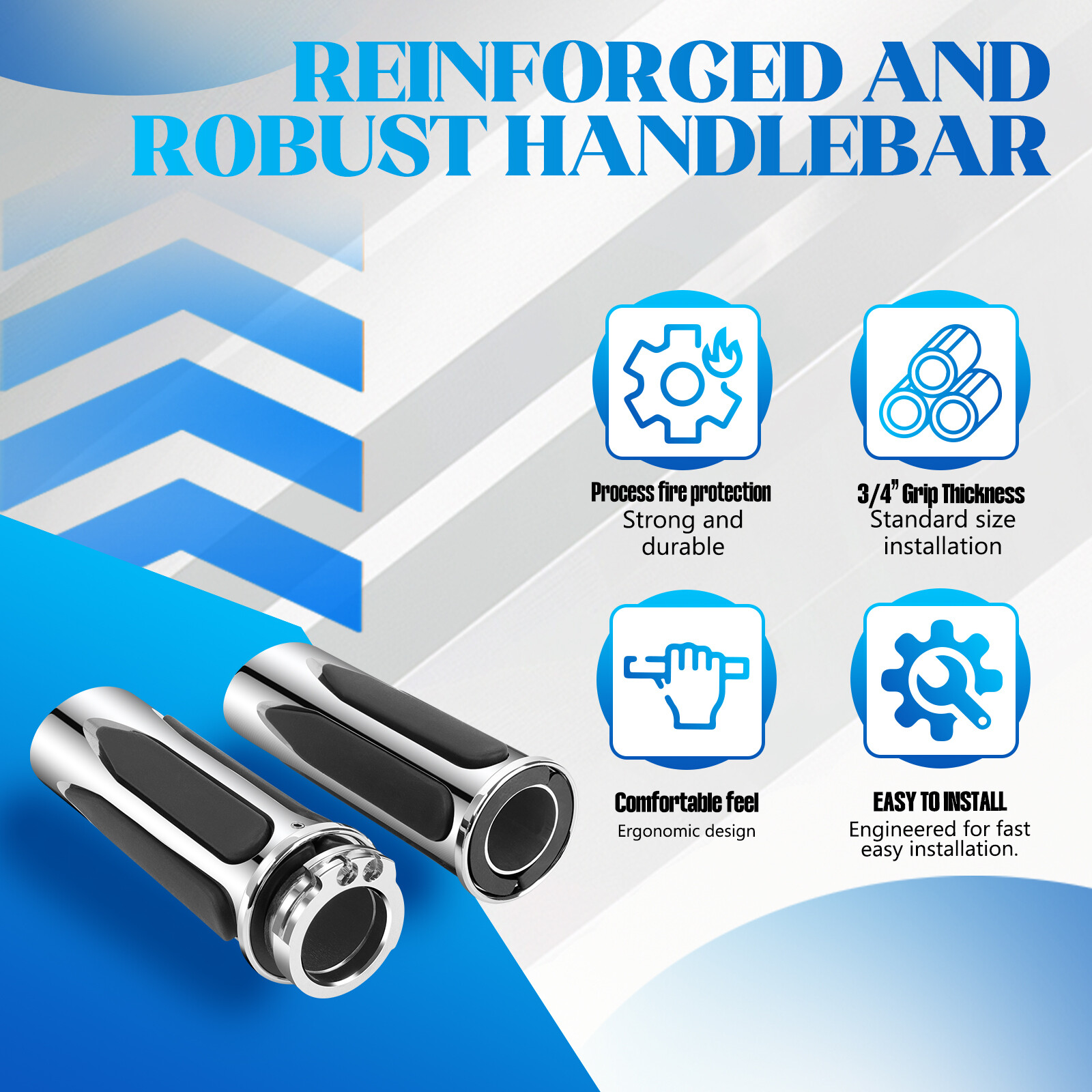 1″ Motorcycle Handlebar Hand Grips w/ Throttle For Harley FXST Softail Standard