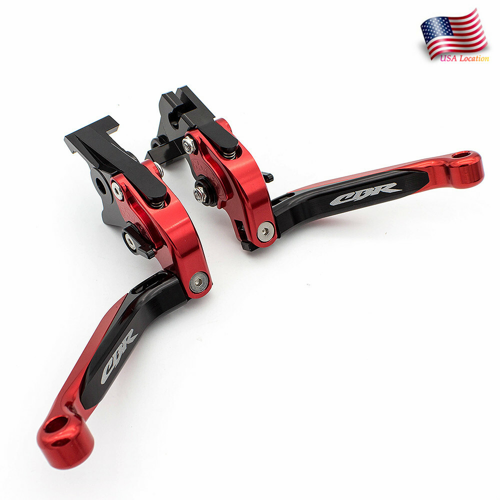 For Honda CBR900RR 1993-1999 Foldable Extendable Brake Clutch Levers CNC Logo